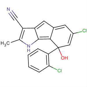 Indeno[1,2-b]pyrrole-3-carbonitrile,6-chloro-8-(2-chlorophenyl)-1,8-dihydro-8-hydroxy-2-methyl-