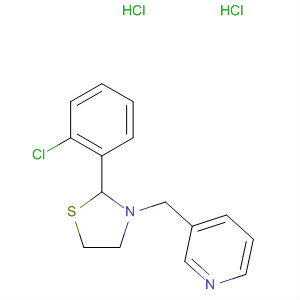 Pyridine, 3-[[2-(2-chlorophenyl)-3-thiazolidinyl]methyl]-, dihydrochloride