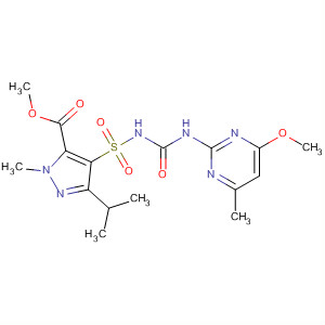1H-Pyrazole-5-carboxylic acid,4-[[[[(4-methoxy-6-methyl-2-pyrimidinyl)amino]carbonyl]amino]sulfonyl]-1-methyl-3-(1-methylethyl)-, methyl ester