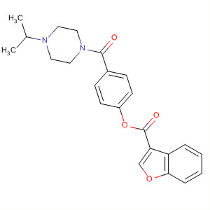 3-Benzofurancarboxylic acid,4-[[4-(1-methylethyl)-1-piperazinyl]carbonyl]phenyl ester