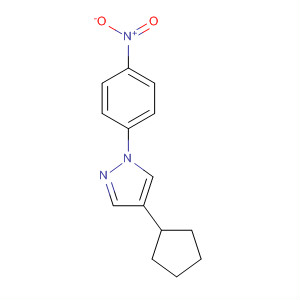 1H-Pyrazole, 4-cyclopentyl-1-(4-nitrophenyl)-