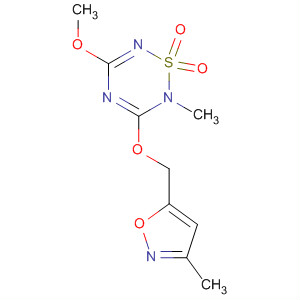 2H-1,2,4,6-Thiatriazine,5-methoxy-2-methyl-3-[(3-methyl-5-isoxazolyl)methoxy]-, 1,1-dioxide