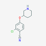 2-CHLORO-4-(3-PIPERIDINYLOXY)BENZONITRILE