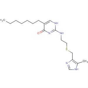 4(1H)-Pyrimidinone,5-heptyl-2-[[2-[[(5-methyl-1H-imidazol-4-yl)methyl]thio]ethyl]amino]-