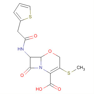 5-Oxa-1-azabicyclo[4.2.0]oct-2-ene-2-carboxylic acid,3-(methylthio)-8-oxo-7-[(2-thienylacetyl)amino]-