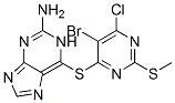 1H-Purin-2-amine, 6-[[5-bromo-6-chloro-2-(methylthio)-4-pyrimidinyl]th io]-