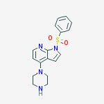 1H-Pyrrolo[2,3-b]pyridine, 1-(phenylsulfonyl)-4-(1-piperazinyl)-