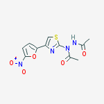 N'-acetyl-N-[4-(5-nitrofuran-2-yl)-1,3-thiazol-2-yl]acetohydrazide