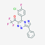 ETHANONE,1-(4-(3-CHLORO-4-FLUOROPHENYL)-8-PHENYLPYRAZOLO(5,1-C)(1,2,4)TRIAZIN-3-YL)-2,2,2-TRIFLUORO-