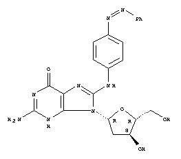 2'-deoxy-8-{[4-(2-phenylhydrazino)phenyl]imino}guanosine