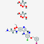 (z)-but-2-enedioic Acid;(e)-n-[4-[3-chloro-4-[(3-fluorophenyl)methoxy]anilino]-3-cyano-7-ethoxyquinolin-6-yl]-4-(dimethylamino)but-2-enamide