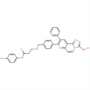 Propanamide,3-[[[4-[3-(hydroxymethyl)-9-phenyl-1,2,4-triazolo[3,4-f][1,6]naphthyridin-8-yl]phenyl]methyl]amino]-N-(4-hydroxyphenyl)-