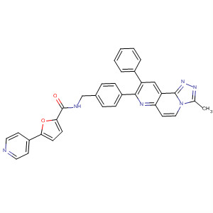 2-Furancarboxamide,N-[[4-(3-methyl-9-phenyl-1,2,4-triazolo[3,4-f][1,6]naphthyridin-8-yl)phenyl]methyl]-5-(4-pyridinyl)-