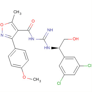 4-Isoxazolecarboxamide,N-[[[(1R)-1-(3,5-dichlorophenyl)-2-hydroxyethyl]amino]iminomethyl]-3-(4-methoxyphenyl)-5-methyl-