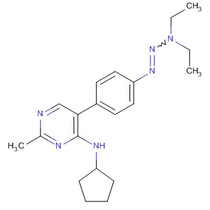 4-Pyrimidinamine,N-cyclopentyl-5-[4-(3,3-diethyl-1-triazen-1-yl)phenyl]-2-methyl-