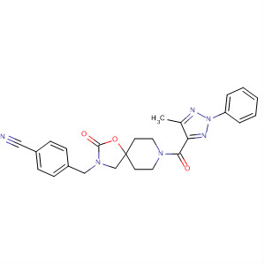Benzonitrile,4-[[8-[(5-methyl-2-phenyl-2H-1,2,3-triazol-4-yl)carbonyl]-2-oxo-1-oxa-3,8-diazaspiro[4.5]dec-3-yl]methyl]-