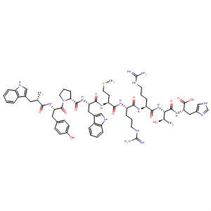 L-Histidine,L-tryptophyl-L-tyrosyl-L-prolyl-L-tryptophyl-L-methionyl-L-arginyl-L-arginyl-L-threonyl-