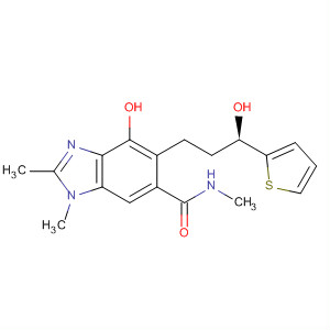 1H-Benzimidazole-6-carboxamide,4-hydroxy-5-[(3R)-3-hydroxy-3-(2-thienyl)propyl]-N,1,2-trimethyl-