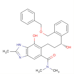 1H-Benzimidazole-5-carboxamide,7-hydroxy-6-[(3R)-3-hydroxy-3-[2-[(phenylmethoxy)methyl]phenyl]propyl]-N,N,2-trimethyl-