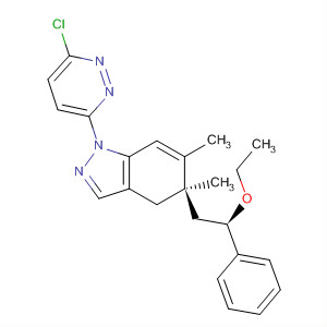 1H-Indazole,1-(6-chloro-3-pyridazinyl)-5-[(2R)-2-ethoxy-2-phenylethyl]-4,5-dihydro-5,6-dimethyl-, (5R)-