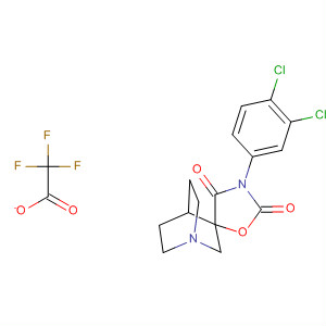 Spiro[1-azabicyclo[2.2.2]octane-3,5'-oxazolidine]-2',4'-dione,3'-(3,4-dichlorophenyl)-, 2,2,2-trifluoroacetate (1:1)