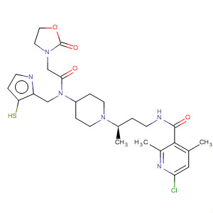 3-Pyridinecarboxamide,6-chloro-2,4-dimethyl-N-[(3R)-3-[4-[[2-(2-oxo-3-oxazolidinyl)acetyl](4-thiazolylmethyl)amino]-1-piperidinyl]butyl]-