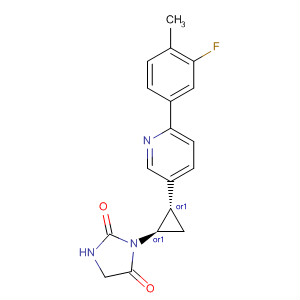 2,4-Imidazolidinedione,3-[(1R,2S)-2-[6-(3-fluoro-4-methylphenyl)-3-pyridinyl]cyclopropyl]-, rel-