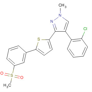 1H-Pyrazole,4-(2-chlorophenyl)-1-methyl-3-[5-[3-(methylsulfonyl)phenyl]-2-thienyl]-