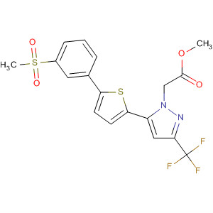 1H-Pyrazole-1-acetic acid,5-[5-[3-(methylsulfonyl)phenyl]-2-thienyl]-3-(trifluoromethyl)-, methyl ester