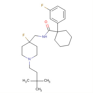 Cyclohexanecarboxamide,N-[[1-(3,3-dimethylbutyl)-4-fluoro-4-piperidinyl]methyl]-1-(3-fluorophenyl)-
