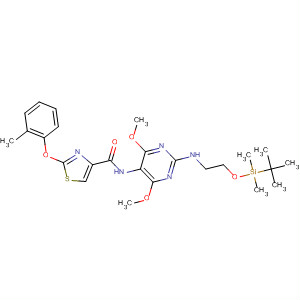 4-Thiazolecarboxamide,N-[2-[[2-[[(1,1-dimethylethyl)dimethylsilyl]oxy]ethyl]amino]-4,6-dimethoxy-5-pyrimidinyl]-2-(2-methylphenoxy)-