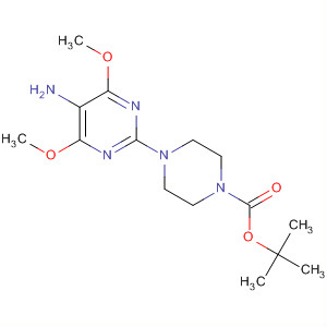 1-Piperazinecarboxylic acid, 4-(5-amino-4,6-dimethoxy-2-pyrimidinyl)-,1,1-dimethylethyl ester
