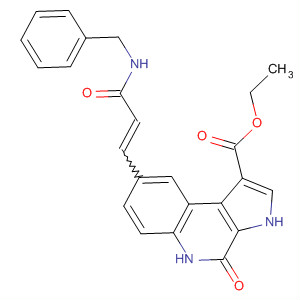 3H-Pyrrolo[2,3-c]quinoline-1-carboxylic acid,4,5-dihydro-4-oxo-8-[3-oxo-3-[(phenylmethyl)amino]-1-propen-1-yl]-,ethyl ester