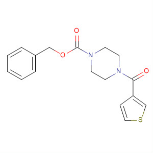 1-Piperazinecarboxylic acid, 4-(3-thienylcarbonyl)-, phenylmethyl ester