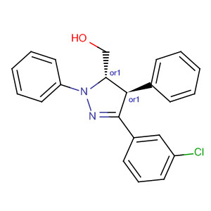 1H-Pyrazole-5-methanol, 3-(3-chlorophenyl)-4,5-dihydro-1,4-diphenyl-,(4R,5S)-rel-
