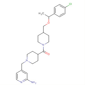 Methanone,[1-[(2-amino-4-pyridinyl)methyl]-4-piperidinyl][4-[(4-chlorophenyl)ethoxymethyl]-1-piperidinyl]-