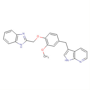 1H-Benzimidazole,2-[[2-methoxy-4-(1H-pyrrolo[2,3-b]pyridin-3-ylmethyl)phenoxy]methyl]-
