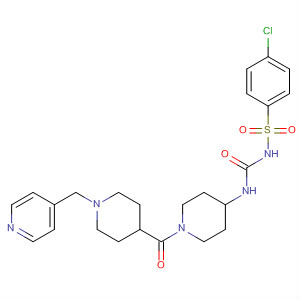 Benzenesulfonamide,4-chloro-N-[[[1-[[1-(4-pyridinylmethyl)-4-piperidinyl]carbonyl]-4-piperidinyl]amino]carbonyl]-