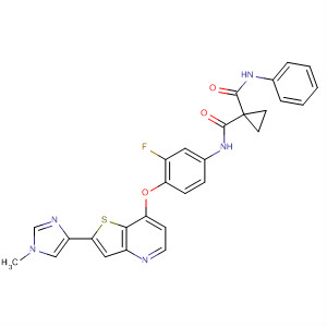 1,1-Cyclopropanedicarboxamide,N-[3-fluoro-4-[[2-(1-methyl-1H-imidazol-4-yl)thieno[3,2-b]pyridin-7-yl]oxy]phenyl]-N'-phenyl-