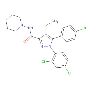 1H-Pyrazole-3-carboxamide,5-(4-chlorophenyl)-1-(2,4-dichlorophenyl)-4-ethyl-N-1-piperidinyl-