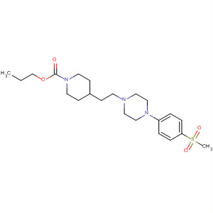 1-Piperidinecarboxylic acid,4-[2-[4-[4-(methylsulfonyl)phenyl]-1-piperazinyl]ethyl]-, propyl ester