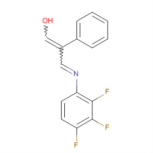 1-Propen-1-ol, 2-phenyl-3-[(2,3,4-trifluorophenyl)imino]-
