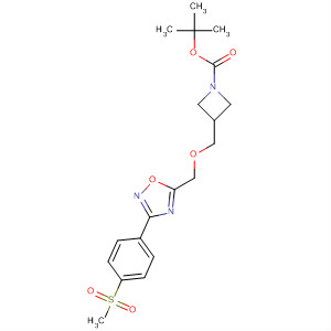 1-Azetidinecarboxylic acid,3-[[[3-[4-(methylsulfonyl)phenyl]-1,2,4-oxadiazol-5-yl]methoxy]methyl]-,1,1-dimethylethyl ester