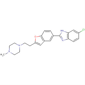 1H-Benzimidazole,6-chloro-2-[2-[2-(4-methyl-1-piperazinyl)ethyl]-5-benzofuranyl]-