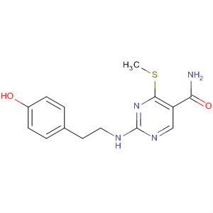 5-Pyrimidinecarboxamide,2-[[2-(4-hydroxyphenyl)ethyl]amino]-4-(methylthio)-