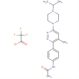 Acetamide,N-[4-[4-methyl-6-[4-(1-methylethyl)-1-piperazinyl]-3-pyridazinyl]phenyl]-,2,2,2-trifluoroacetate (1:1)
