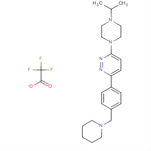 Pyridazine,3-[4-(1-methylethyl)-1-piperazinyl]-6-[4-(1-piperidinylmethyl)phenyl]-,2,2,2-trifluoroacetate (1:1)