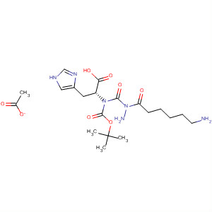 D-Histidine, N-[(1,1-dimethylethoxy)carbonyl]-,2-(6-amino-1-oxohexyl)hydrazide, acetate (1:1)