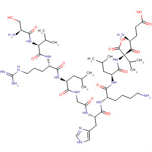 L-Valine,L-seryl-L-valyl-L-arginyl-L-leucylglycyl-L-histidyl-L-lysyl-L-leucyl-L-a-glutamyl-