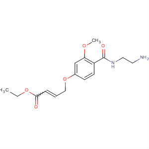 2-Butenoic acid,4-[4-[[(2-aminoethyl)amino]carbonyl]-3-methoxyphenoxy]-, ethyl ester